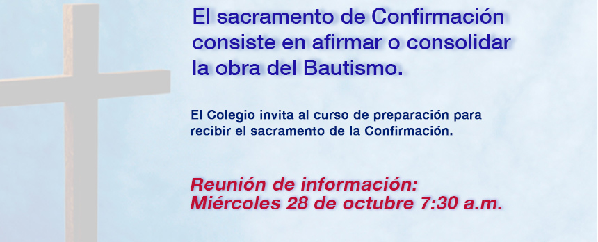 Curso de preparación al Sacramento de la Confirmación