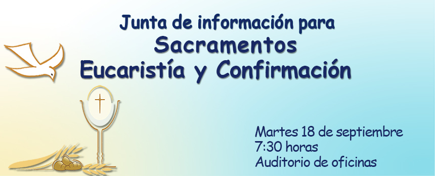 Junta informativa para Sacramentos