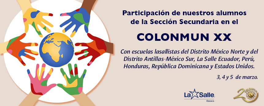 Participación de alumnos de Secundaria en el COLONMUN XX